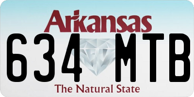 AR license plate 634MTB
