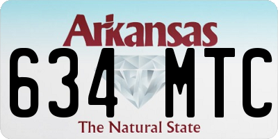 AR license plate 634MTC