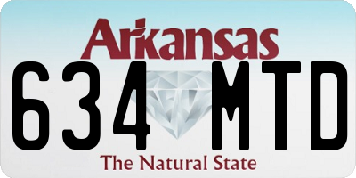 AR license plate 634MTD