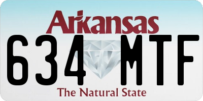 AR license plate 634MTF