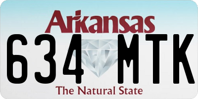 AR license plate 634MTK