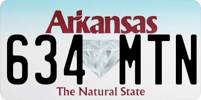 AR license plate 634MTN