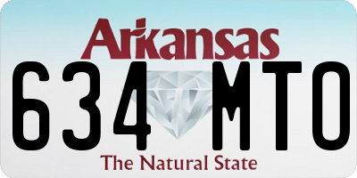 AR license plate 634MTO