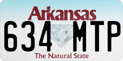 AR license plate 634MTP
