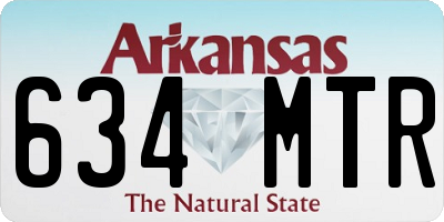 AR license plate 634MTR