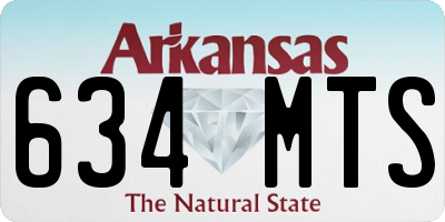 AR license plate 634MTS