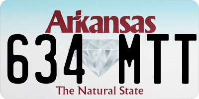 AR license plate 634MTT