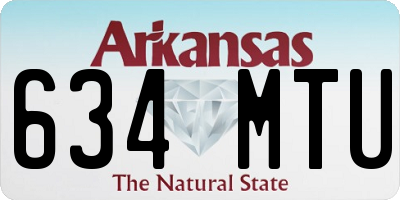 AR license plate 634MTU