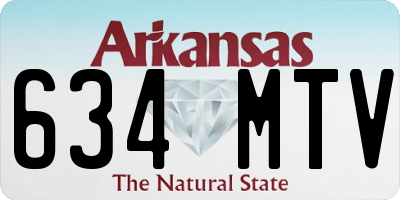 AR license plate 634MTV