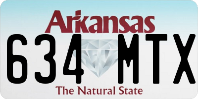 AR license plate 634MTX