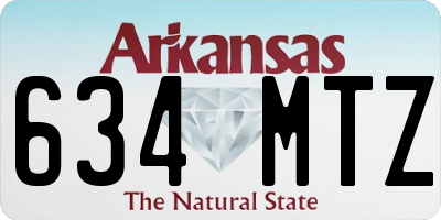 AR license plate 634MTZ