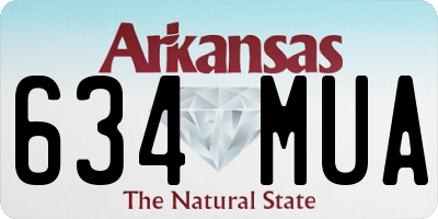 AR license plate 634MUA