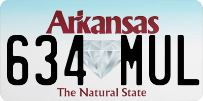 AR license plate 634MUL