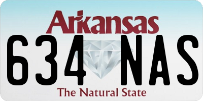 AR license plate 634NAS