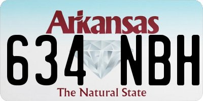 AR license plate 634NBH