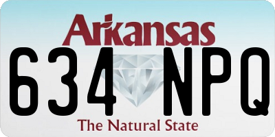 AR license plate 634NPQ