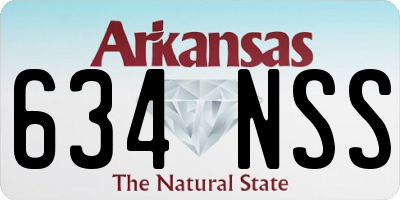 AR license plate 634NSS