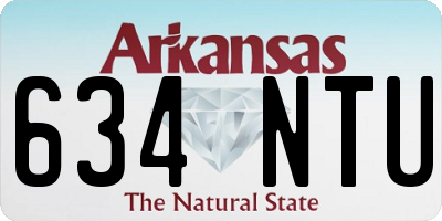 AR license plate 634NTU