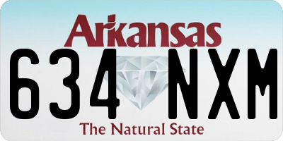 AR license plate 634NXM