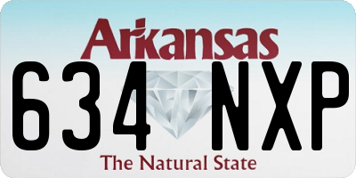 AR license plate 634NXP