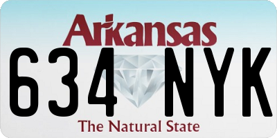 AR license plate 634NYK