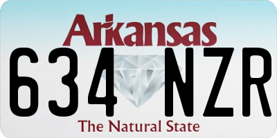 AR license plate 634NZR