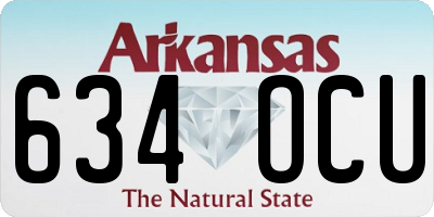 AR license plate 634OCU