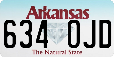 AR license plate 634OJD