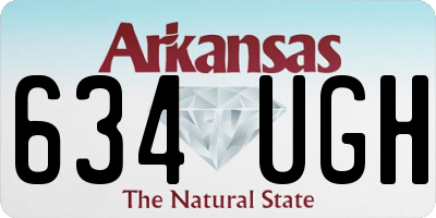 AR license plate 634UGH