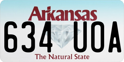 AR license plate 634UOA