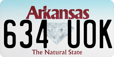 AR license plate 634UOK
