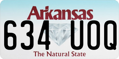AR license plate 634UOQ