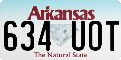 AR license plate 634UOT