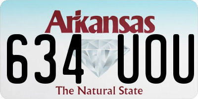 AR license plate 634UOU