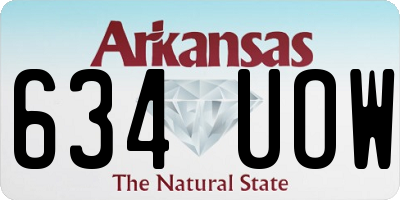 AR license plate 634UOW