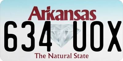 AR license plate 634UOX