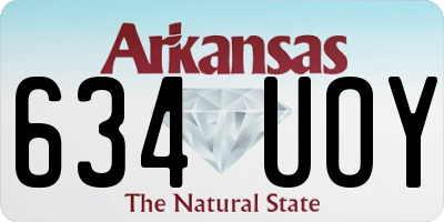 AR license plate 634UOY