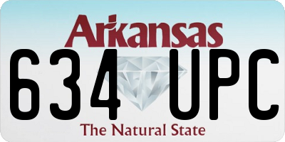 AR license plate 634UPC