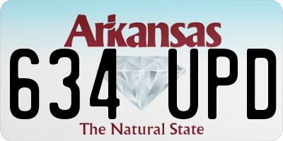 AR license plate 634UPD
