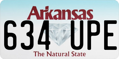 AR license plate 634UPE