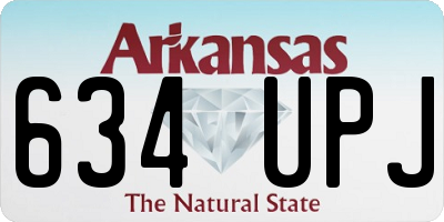AR license plate 634UPJ