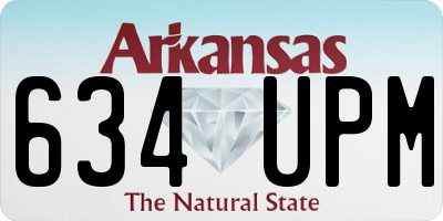 AR license plate 634UPM