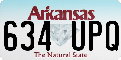 AR license plate 634UPQ