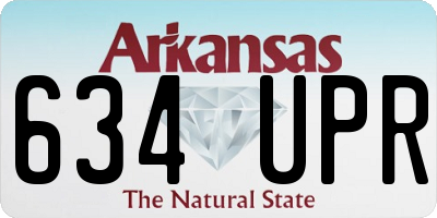AR license plate 634UPR