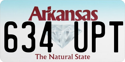 AR license plate 634UPT