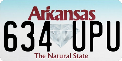 AR license plate 634UPU