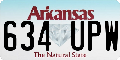 AR license plate 634UPW