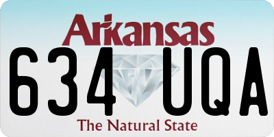 AR license plate 634UQA