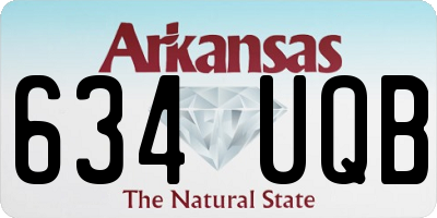 AR license plate 634UQB
