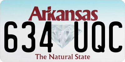 AR license plate 634UQC